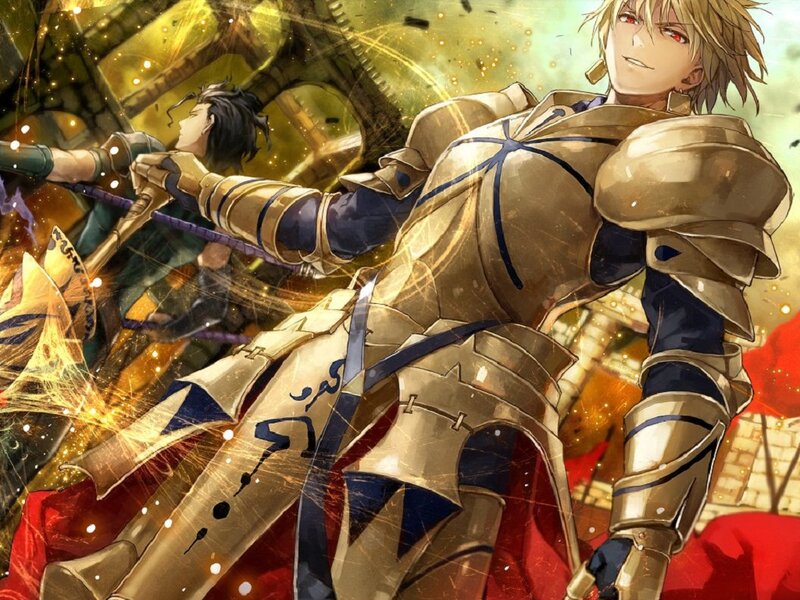 Knight in Golden Armor — Gold, Dramatic, Anime