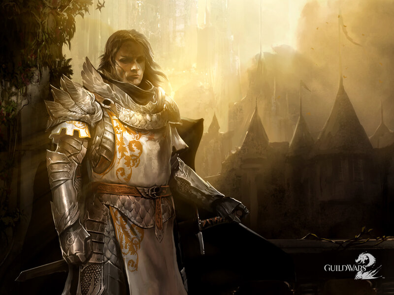 Knight in golden light