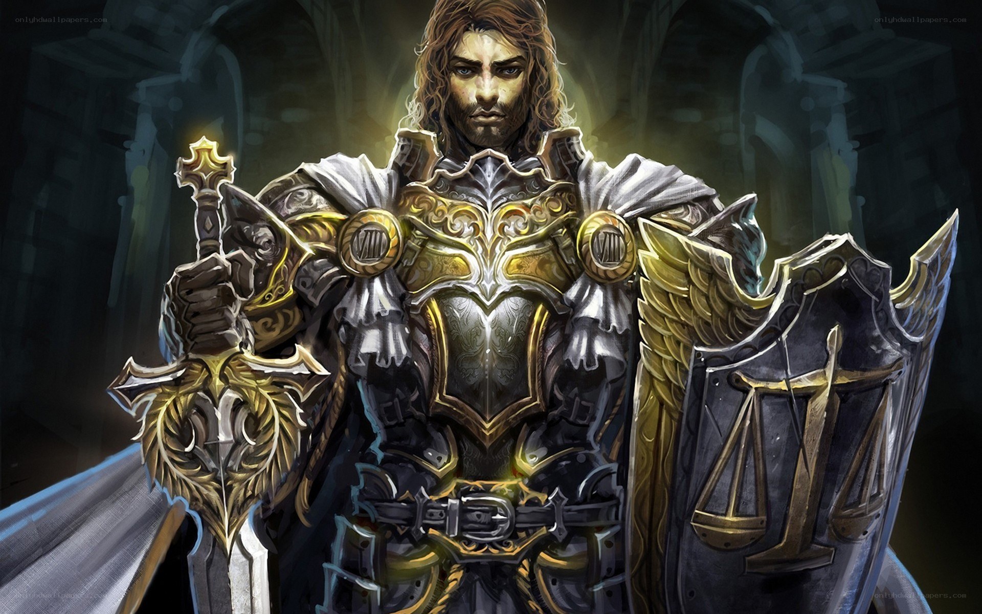 knight in ornate armor