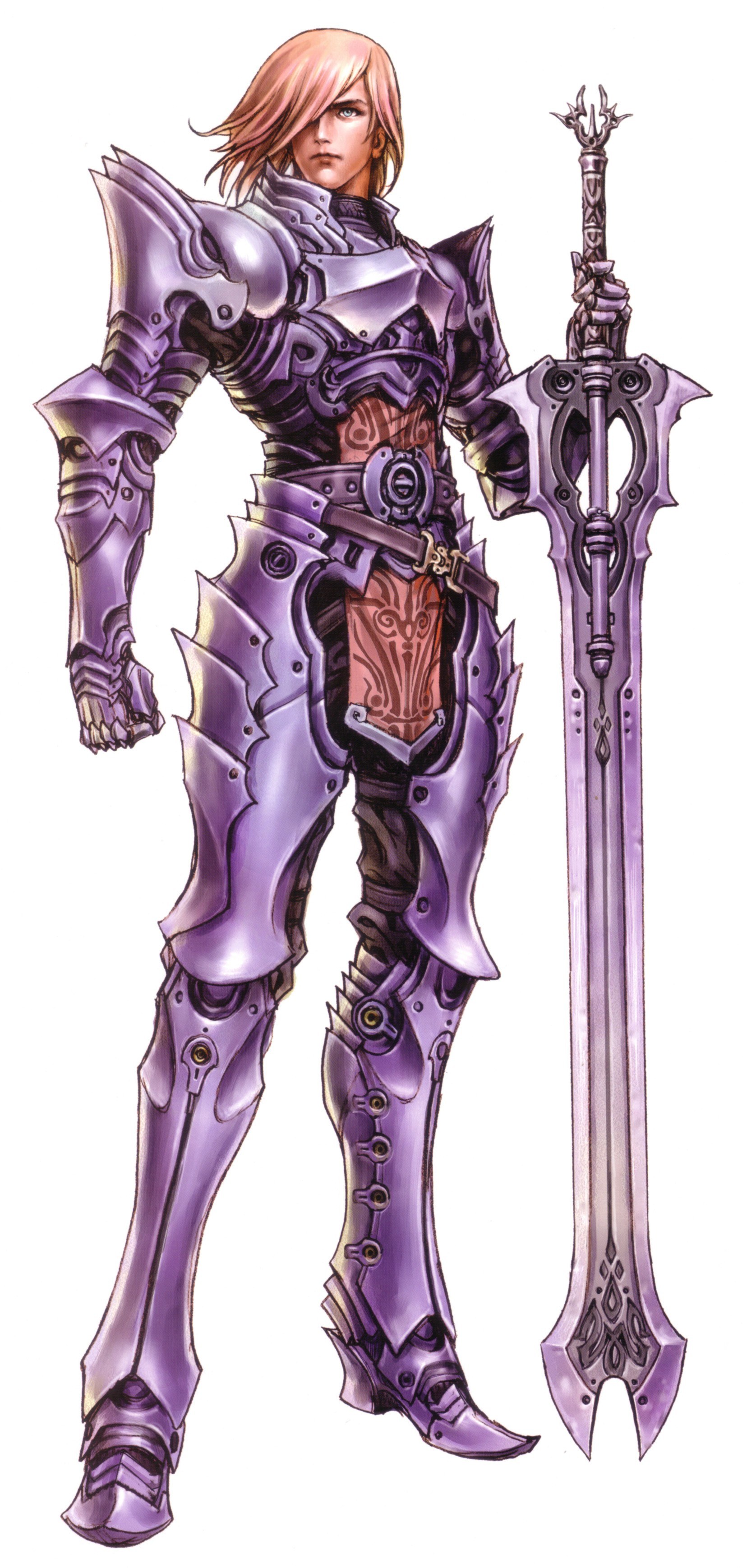 Knight in purple armor