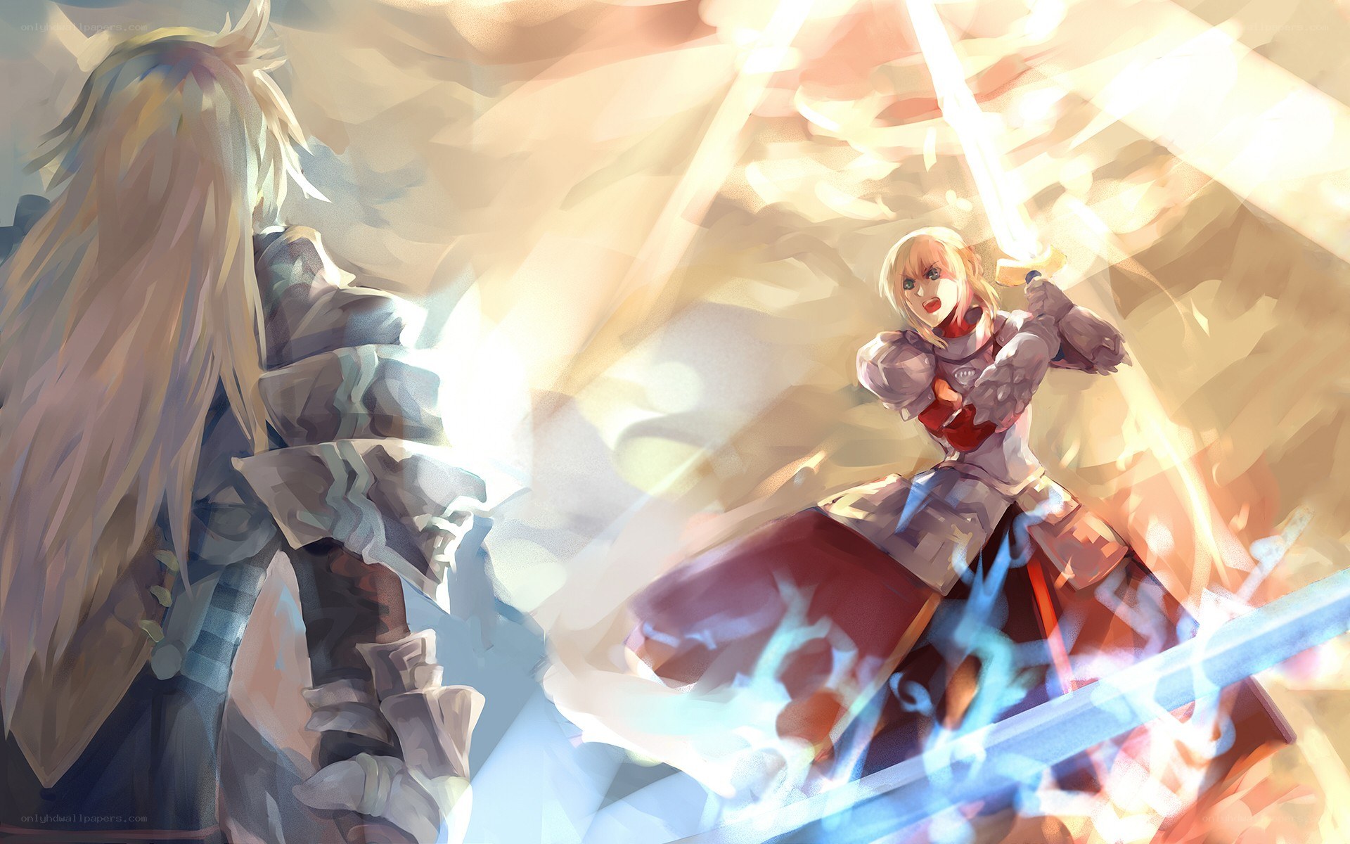 Knight in radiant armor