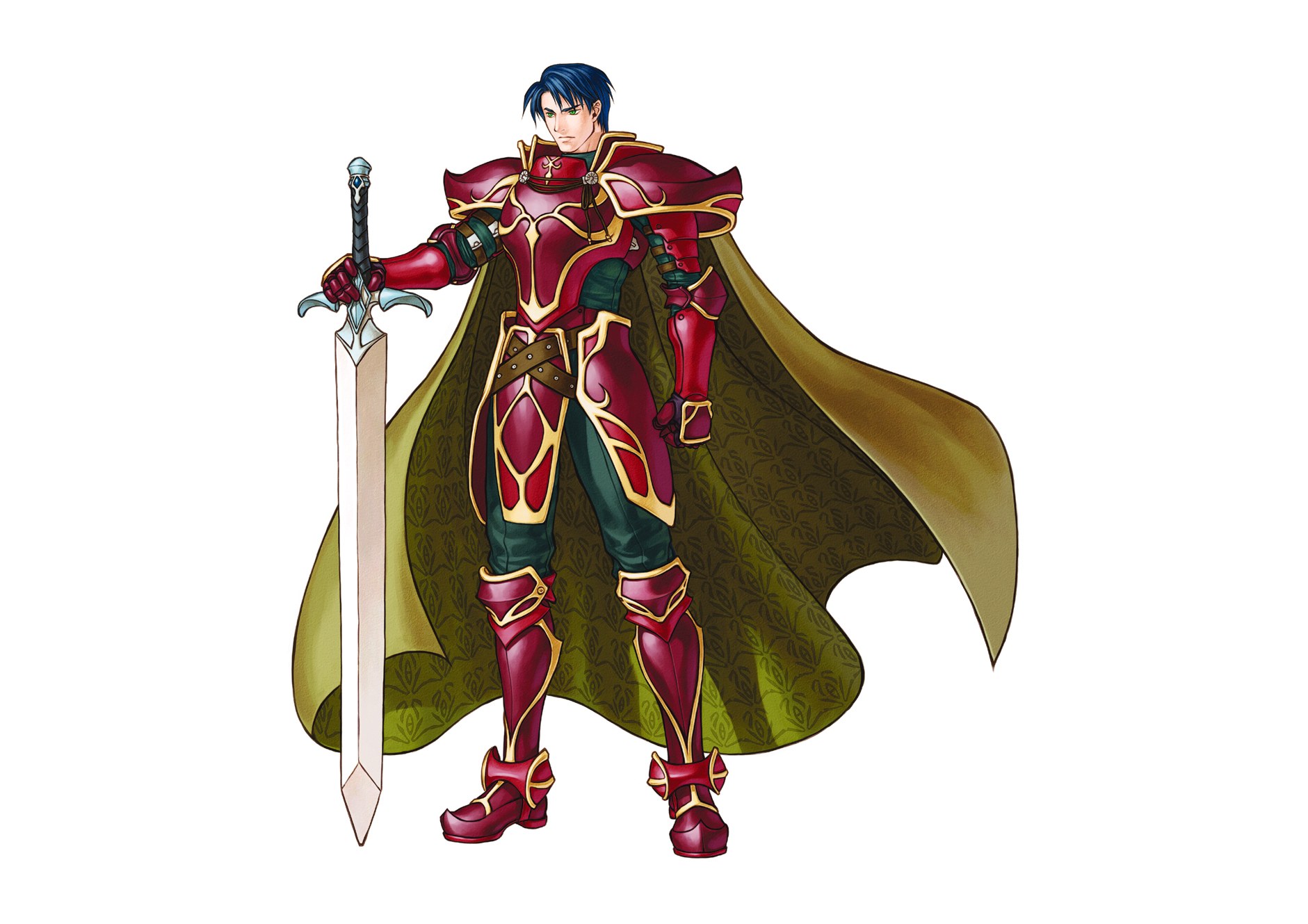 knight in red armor