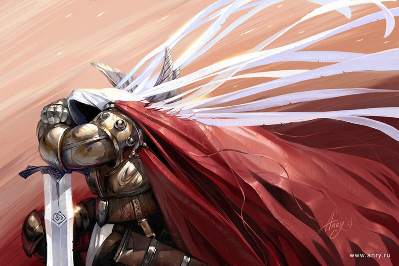 Knight in Red Cloak — Dramatic