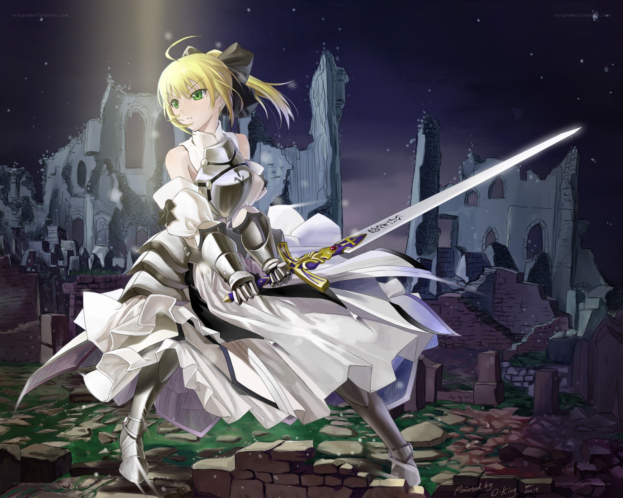 Knight in white armor