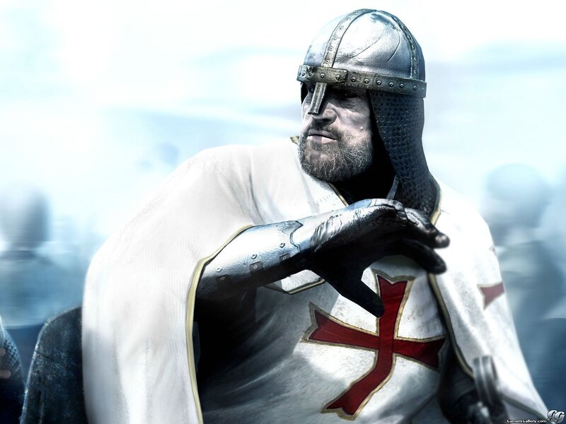 Knight in white cloak