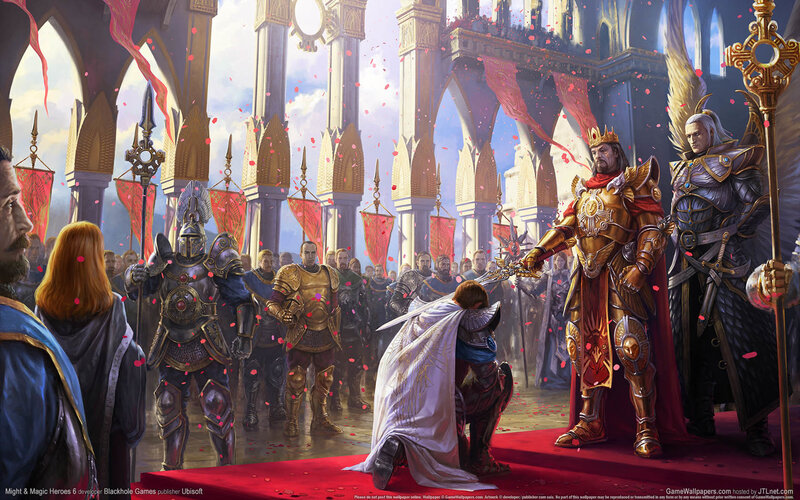 Knight Kneeling Before King