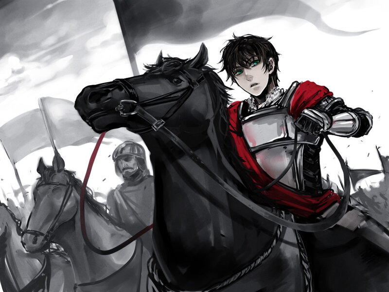 Knight on a Black Horse — Dramatic