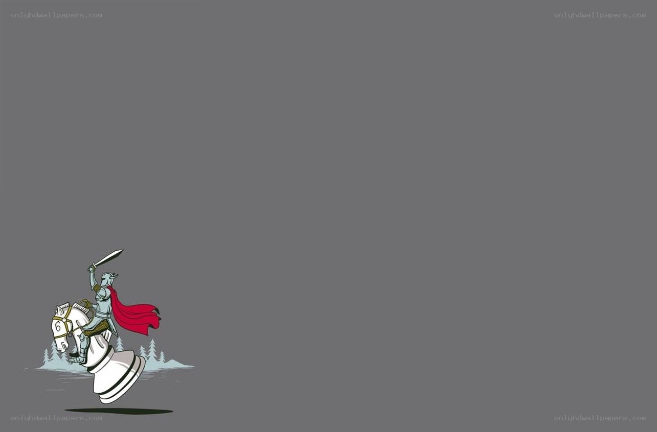 Knight on a chess piece
