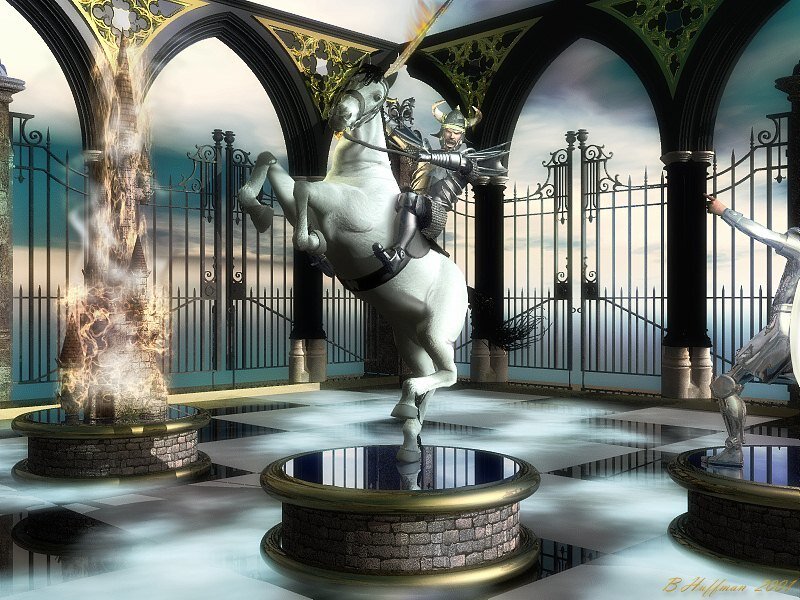 Knight on a chessboard