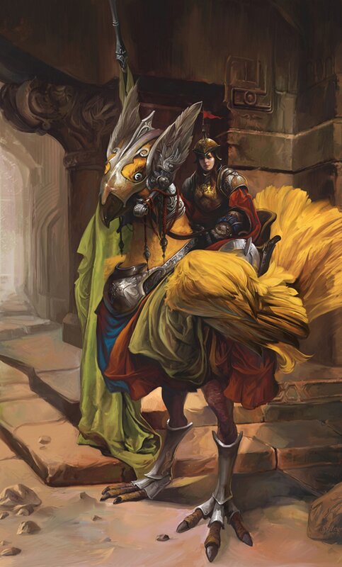 Knight on a chocobo mount