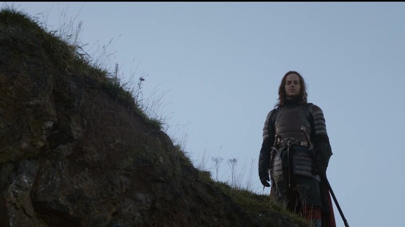knight on a cliff