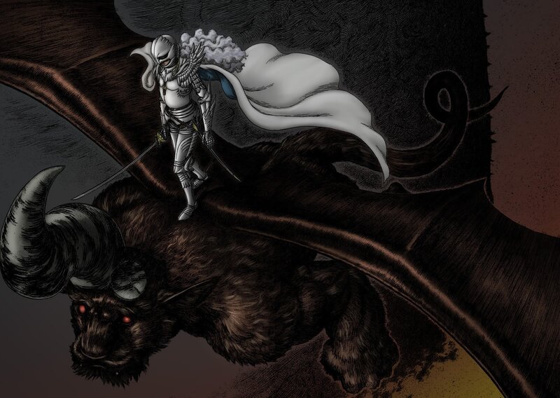 Knight on a demonic beast