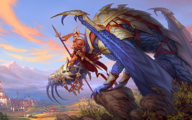 Knight on a dragon mount
