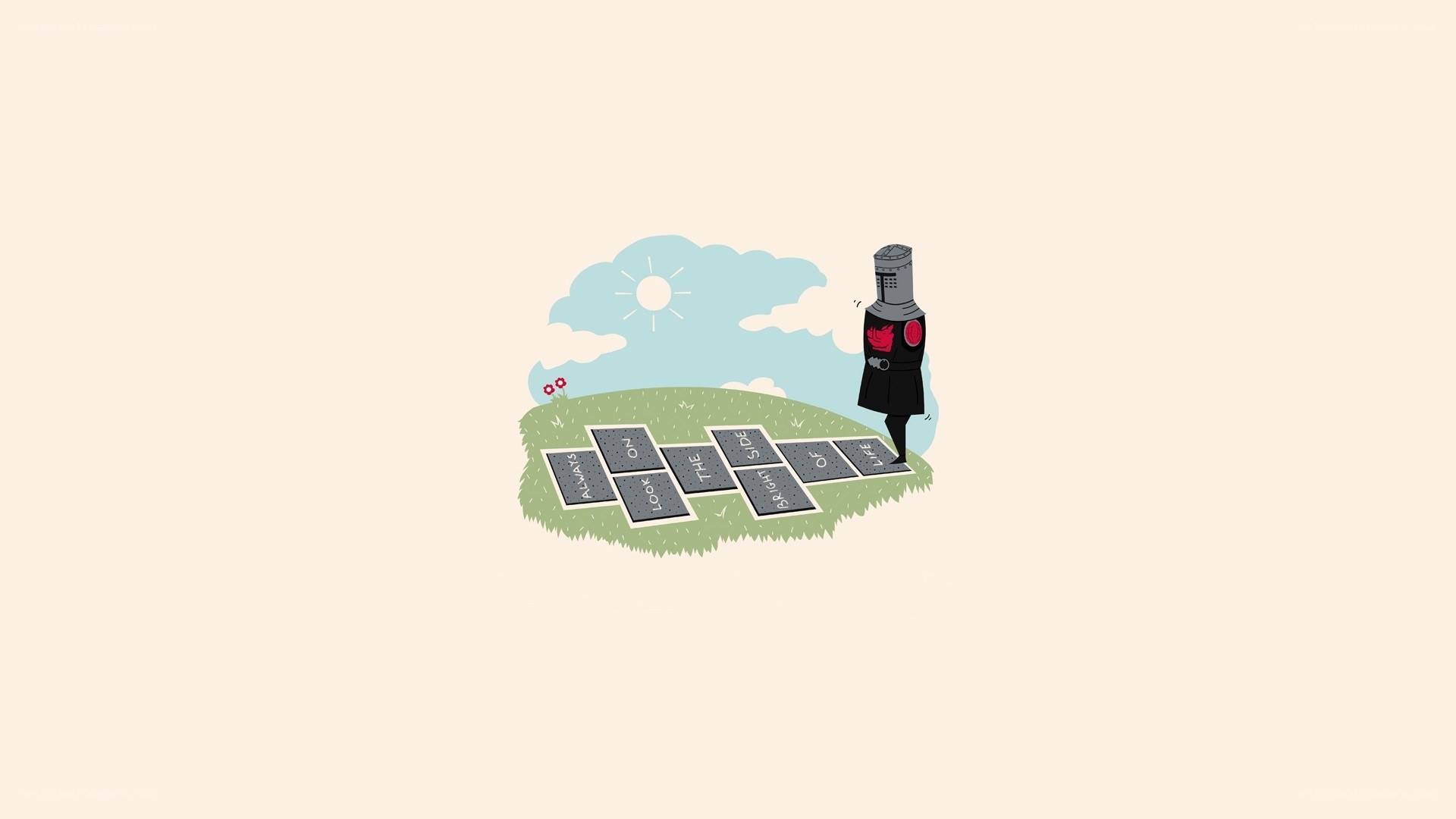 Knight on a hopscotch path