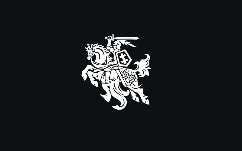 Knight on a Horse — Black