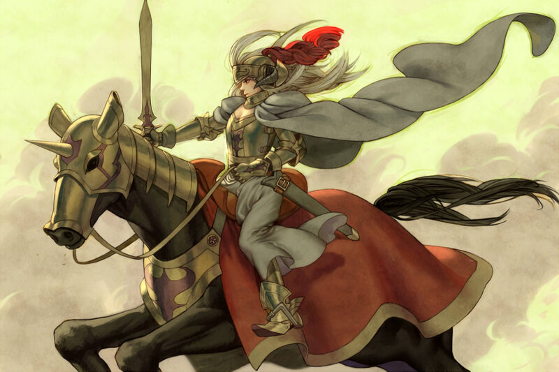 knight on a horse in armor