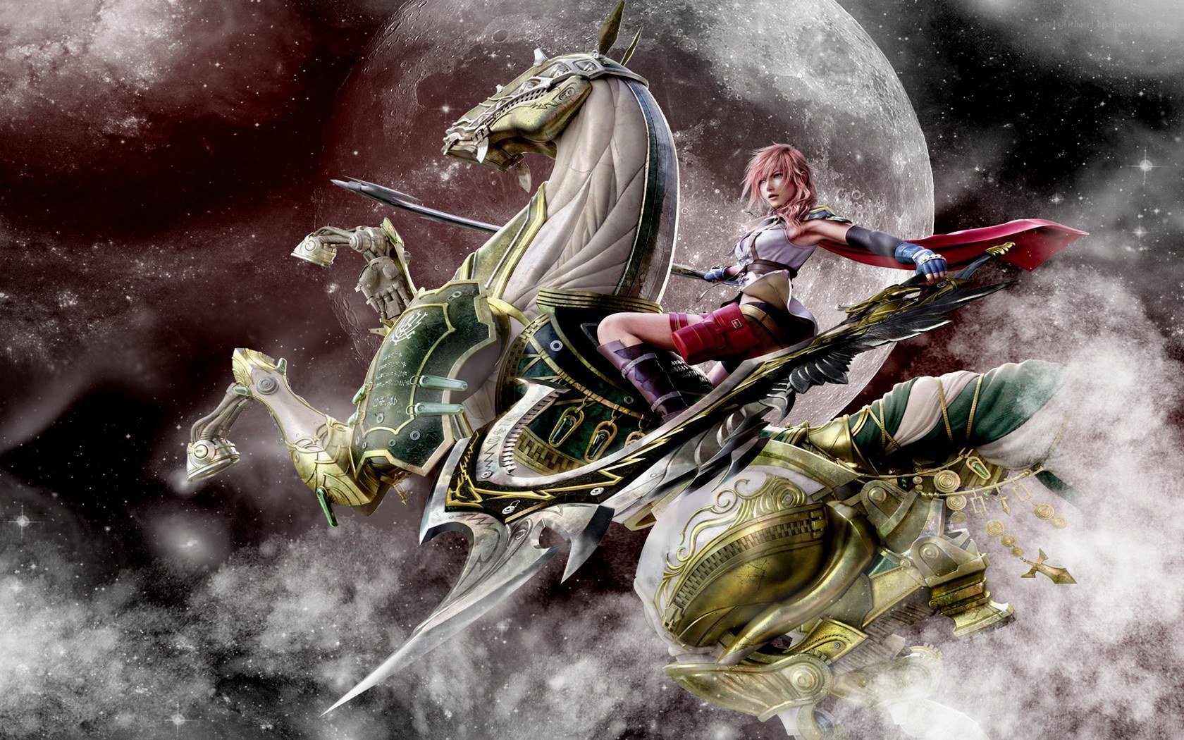 Knight on a mechanical horse