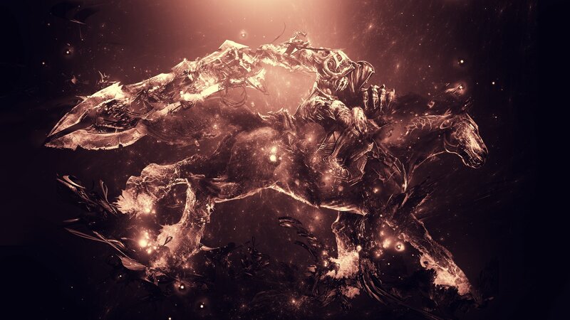Knight on a spectral horse
