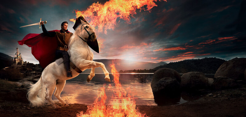Knight on a white horse