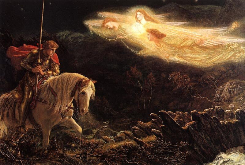 Knight on a White Horse — Dark Brown
