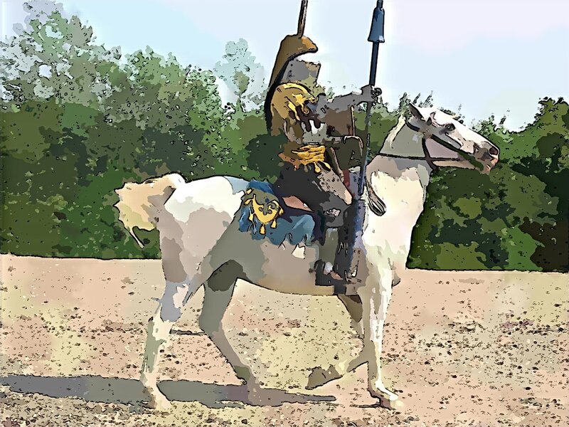 Knight on a White Horse — Dramatic