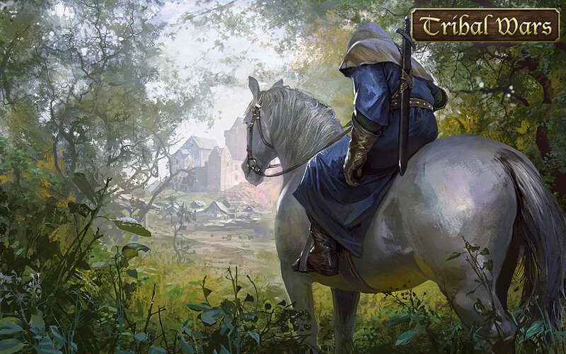 Knight on a White Horse — Green, Serene
