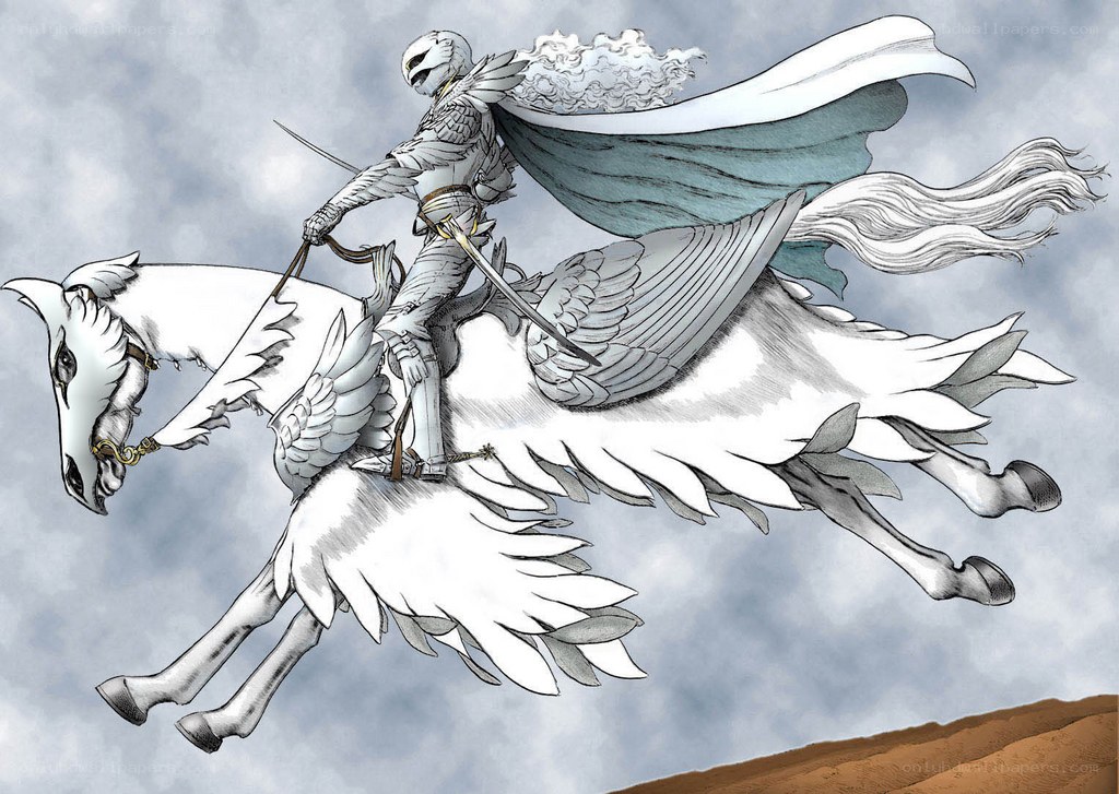Knight on a winged horse