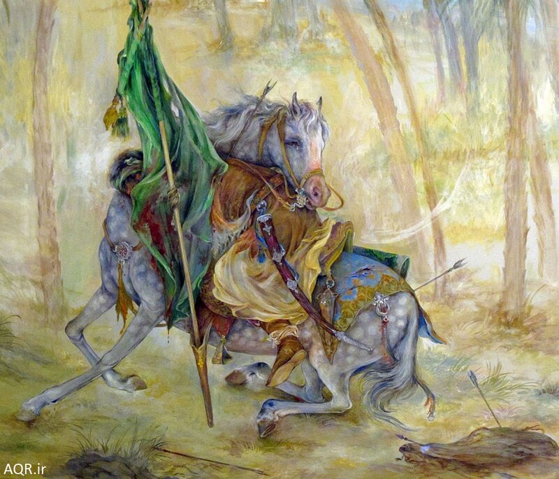 Knight on a wounded horse