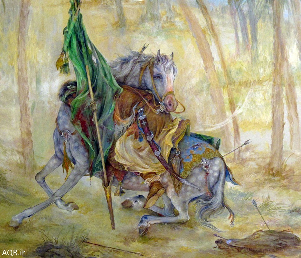 Knight on a wounded horse