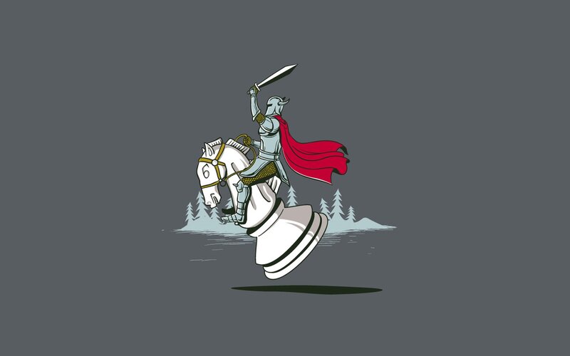 Knight on Chess Knight