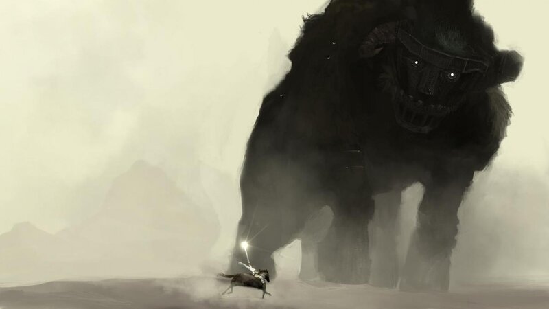 Knight on Horse Attacking Beast — Gray