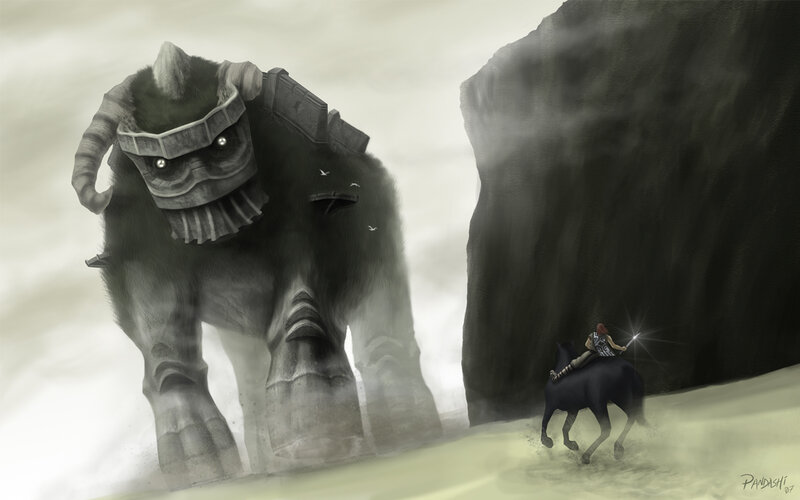 Knight on Horse Facing Monster