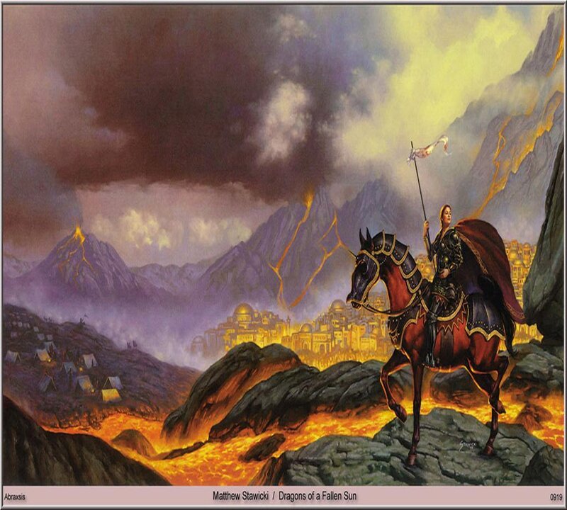 Knight on Horseback — Purple