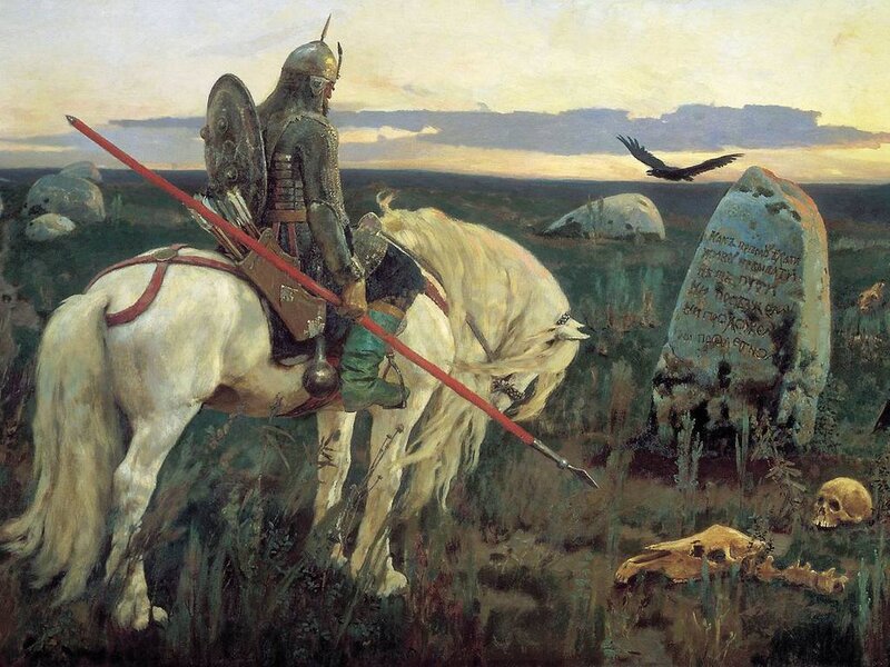Knight on White Horse — Green