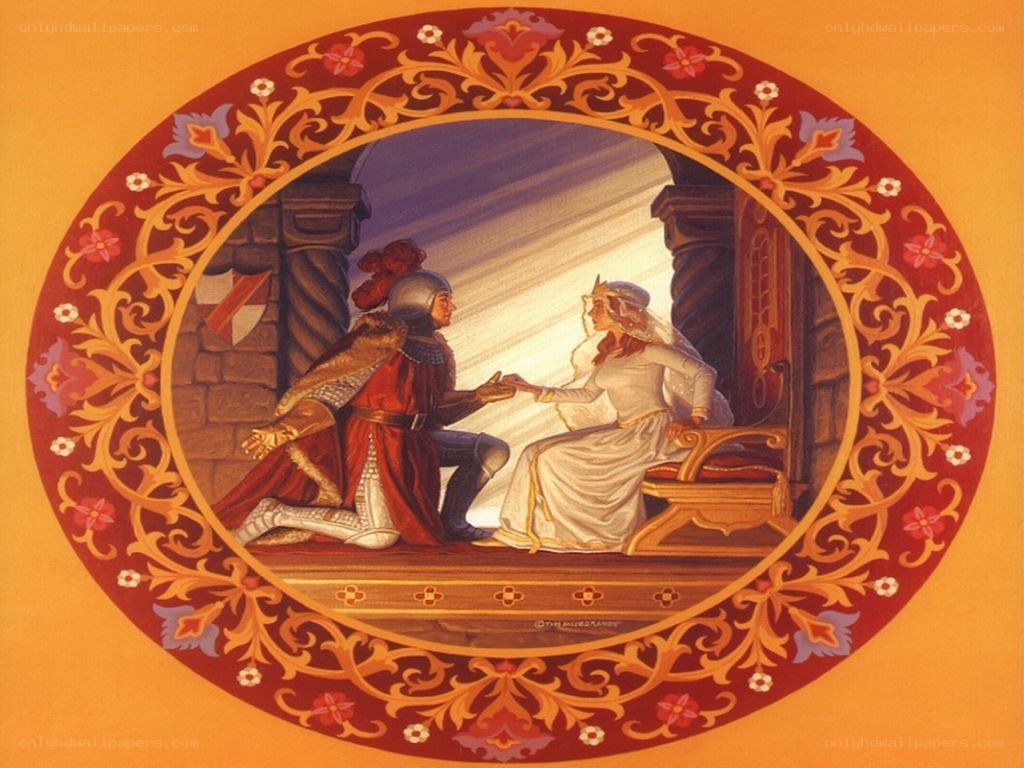 knight proposing to a lady