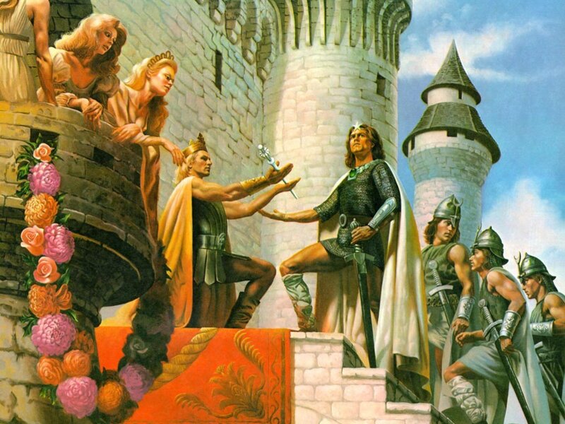 Knight Receiving Sword