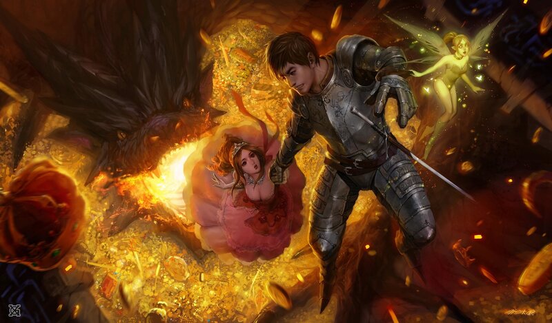 Knight Rescuing Princess
