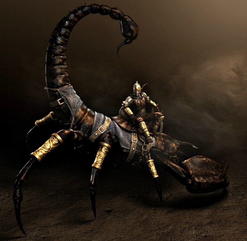 Knight Riding Scorpion
