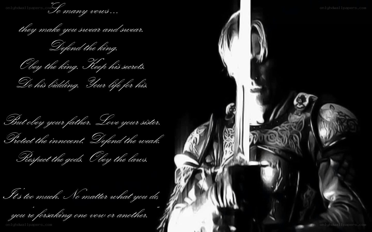 knight's oath quote