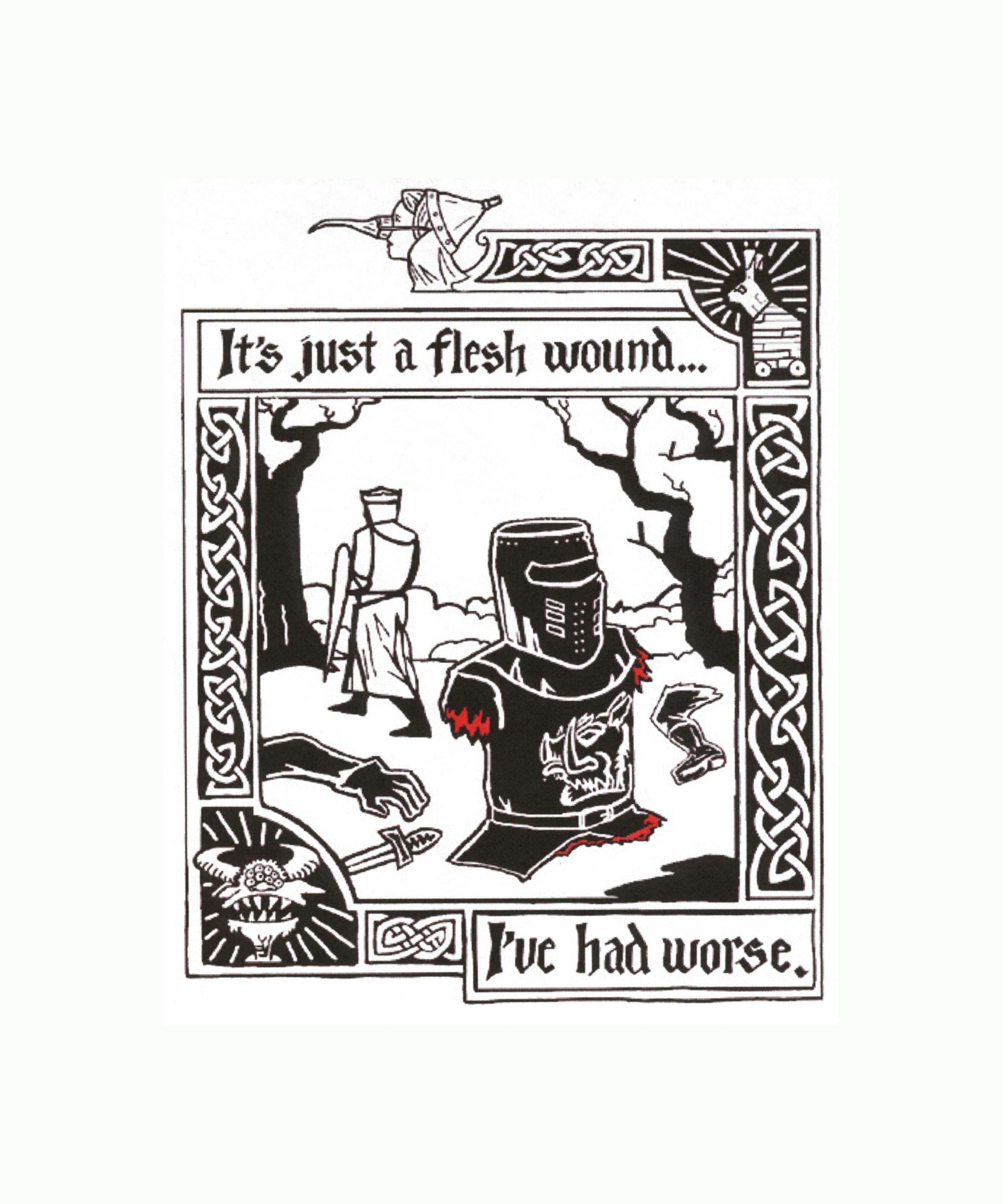 Knight's Wound Humor