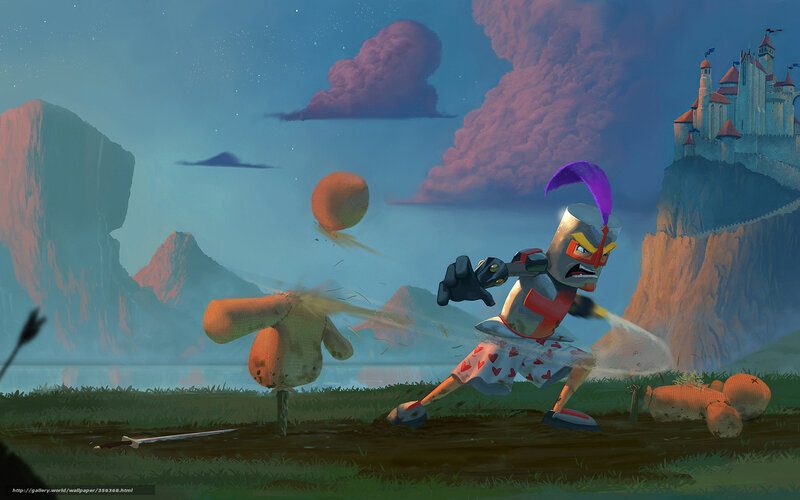 Knight training with a dummy
