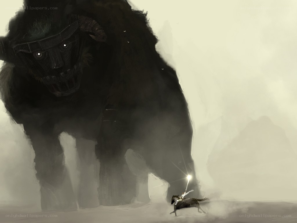 Knight vs giant beast