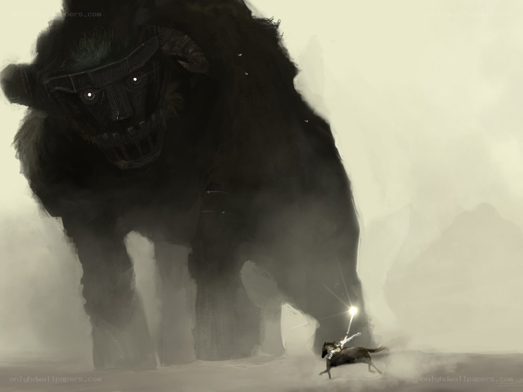 Knight vs giant beast
