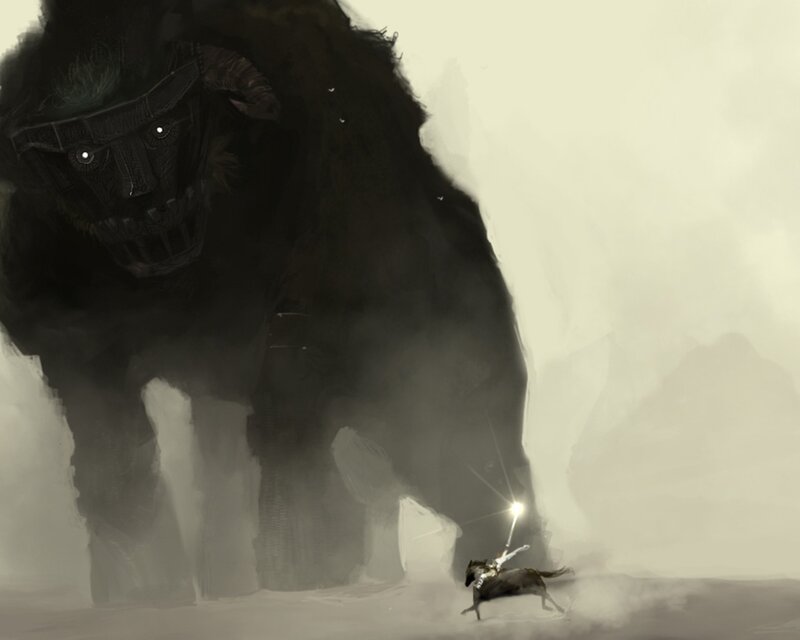 Knight vs giant beast