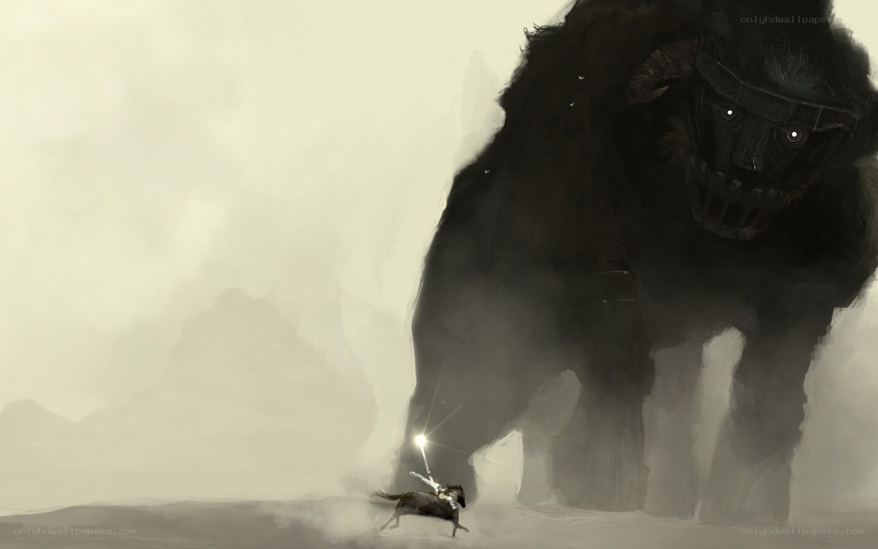 Knight vs giant beast