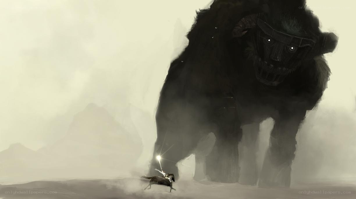 Knight vs giant beast