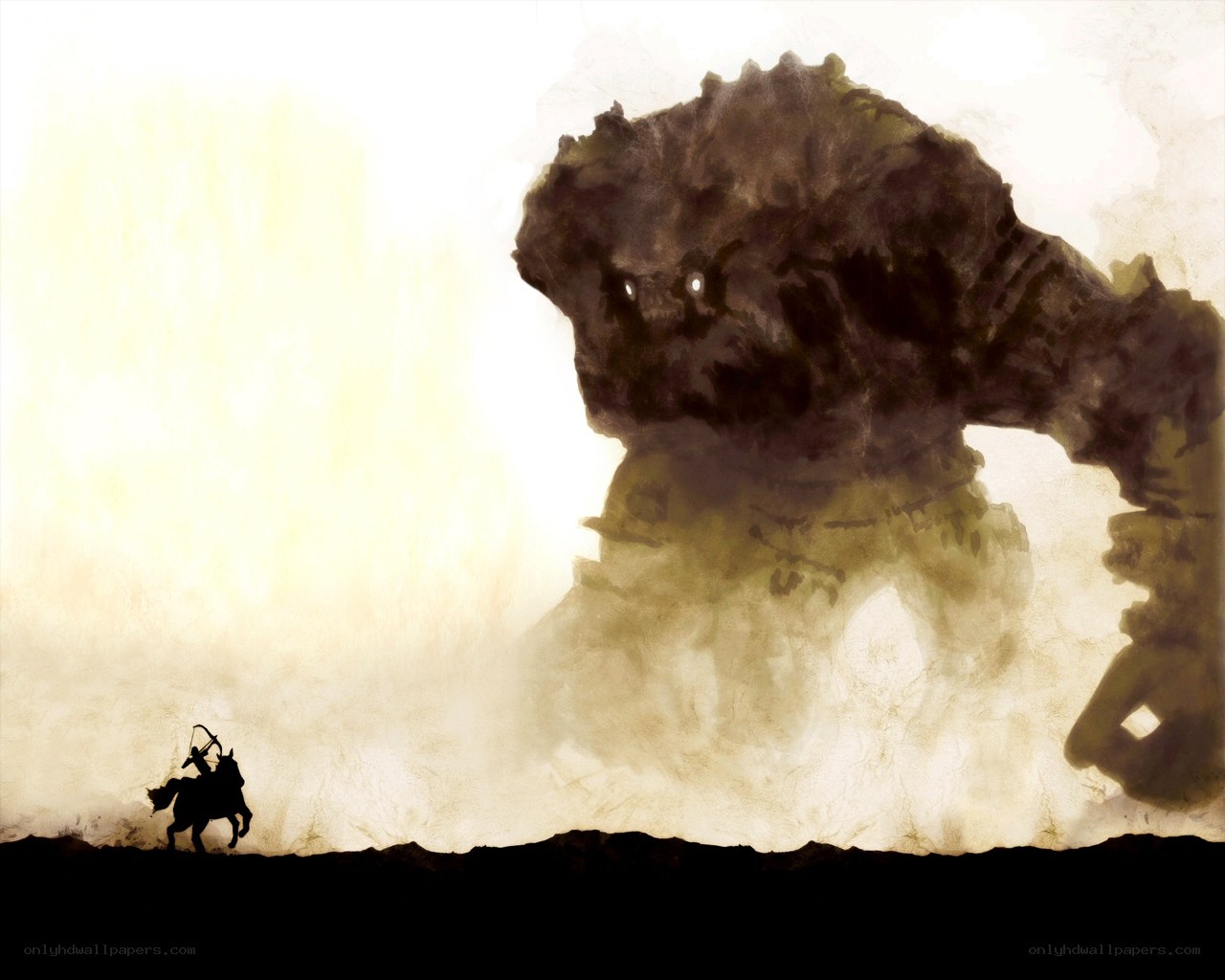 Knight vs giant monster