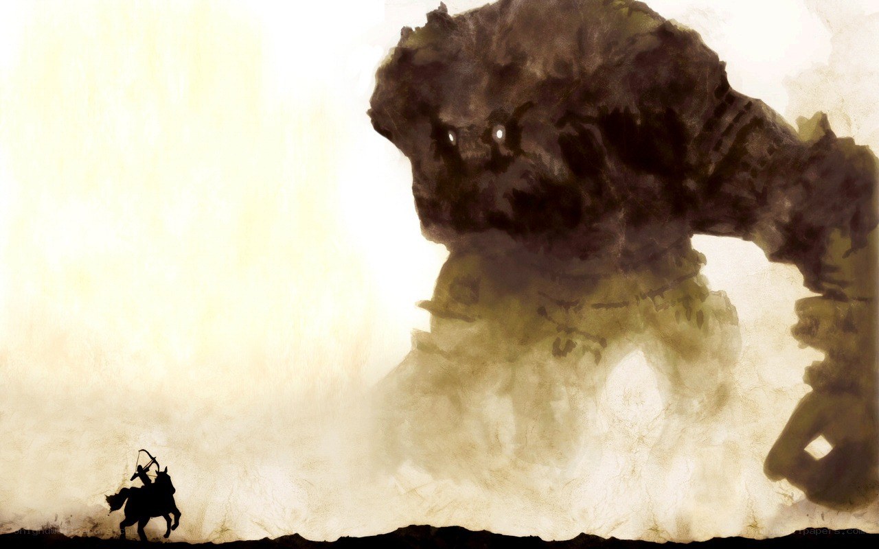 Knight vs giant monster