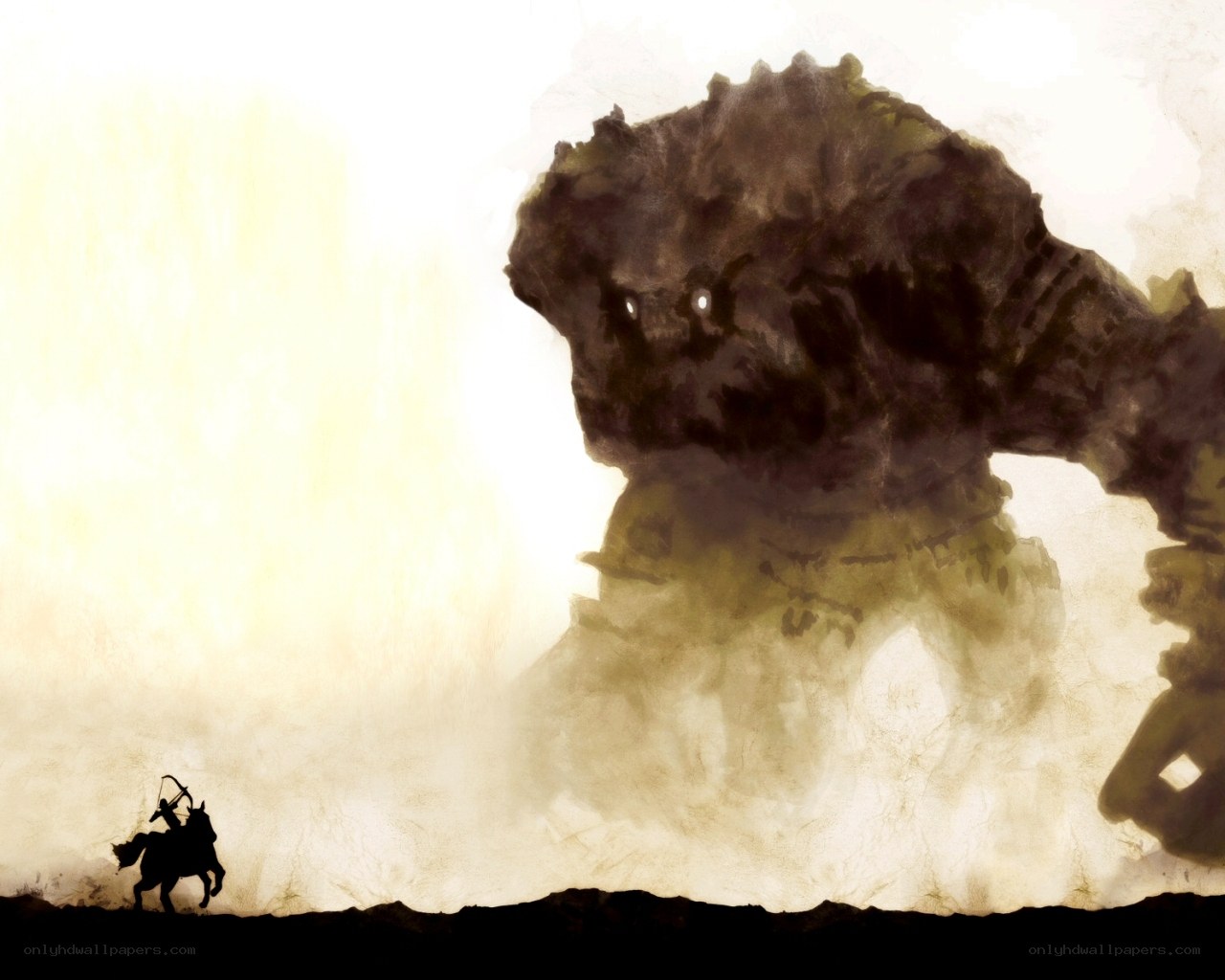 Knight vs giant monster