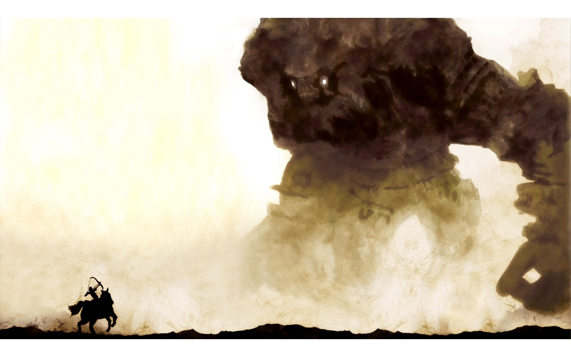 Knight vs giant monster